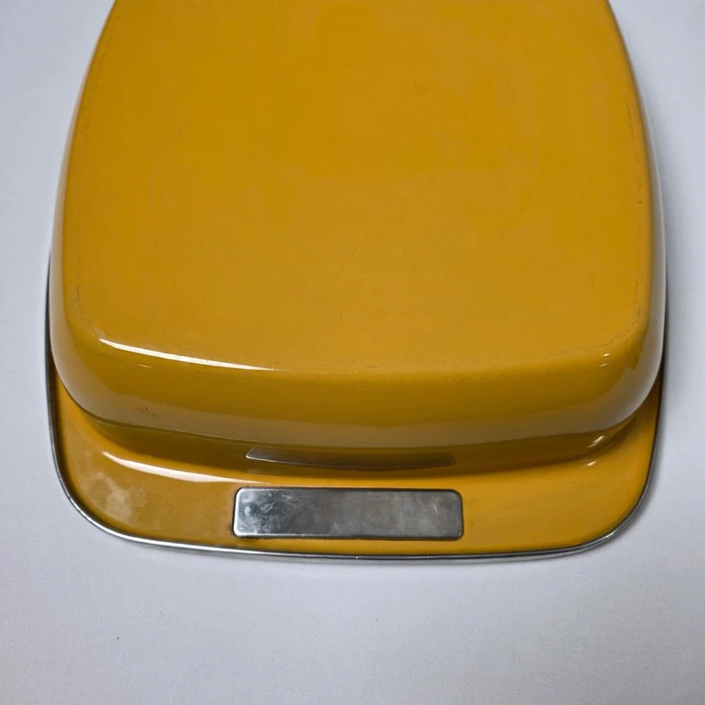 KitchenAid Roasting Pan Large White Enamel Rectangular Casserole Dish Vintage